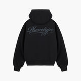 Black Td'A Full Black Typo Hoodie