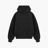 Black Raised Foam Hoodie