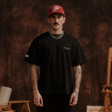 Black Td'A Full Blk Typo T-shirt
