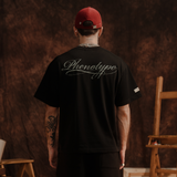 Black Td'A Full Blk Typo T-shirt