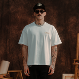 White Td'A Wide 'P' T-shirt