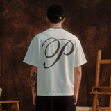 White Td'A Wide 'P' T-shirt