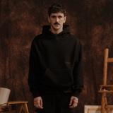 Black Td'A Full Black Typo Hoodie