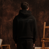 Black Td'A Full Black Typo Hoodie