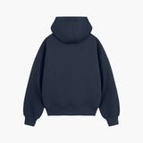 Navy Raised Foam Hoodie