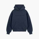 Navy Raised Foam Hoodie