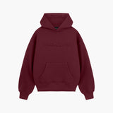 Burgundy Raised Foam Hoodie