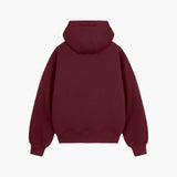 Burgundy Raised Foam Hoodie