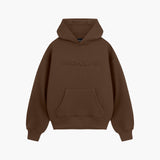Brown Raised Foam Hoodie