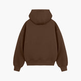 Brown Raised Foam Hoodie