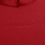 Red Raised Foam Hoodie