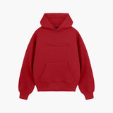 Red Raised Foam Hoodie