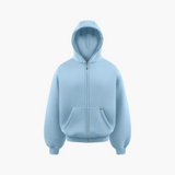 Dusty Sky Puffy Zipper Hoodie